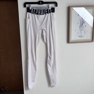 Alphalete White Men’s Compression Leggings